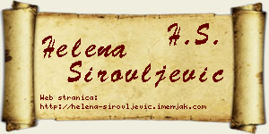 Helena Sirovljević vizit kartica